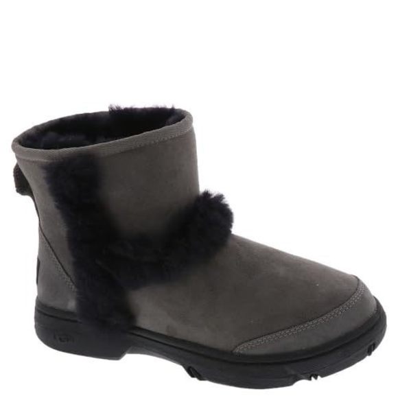 UGG WOMEN'S SUNBURST MINI BOOT, GREY, 7